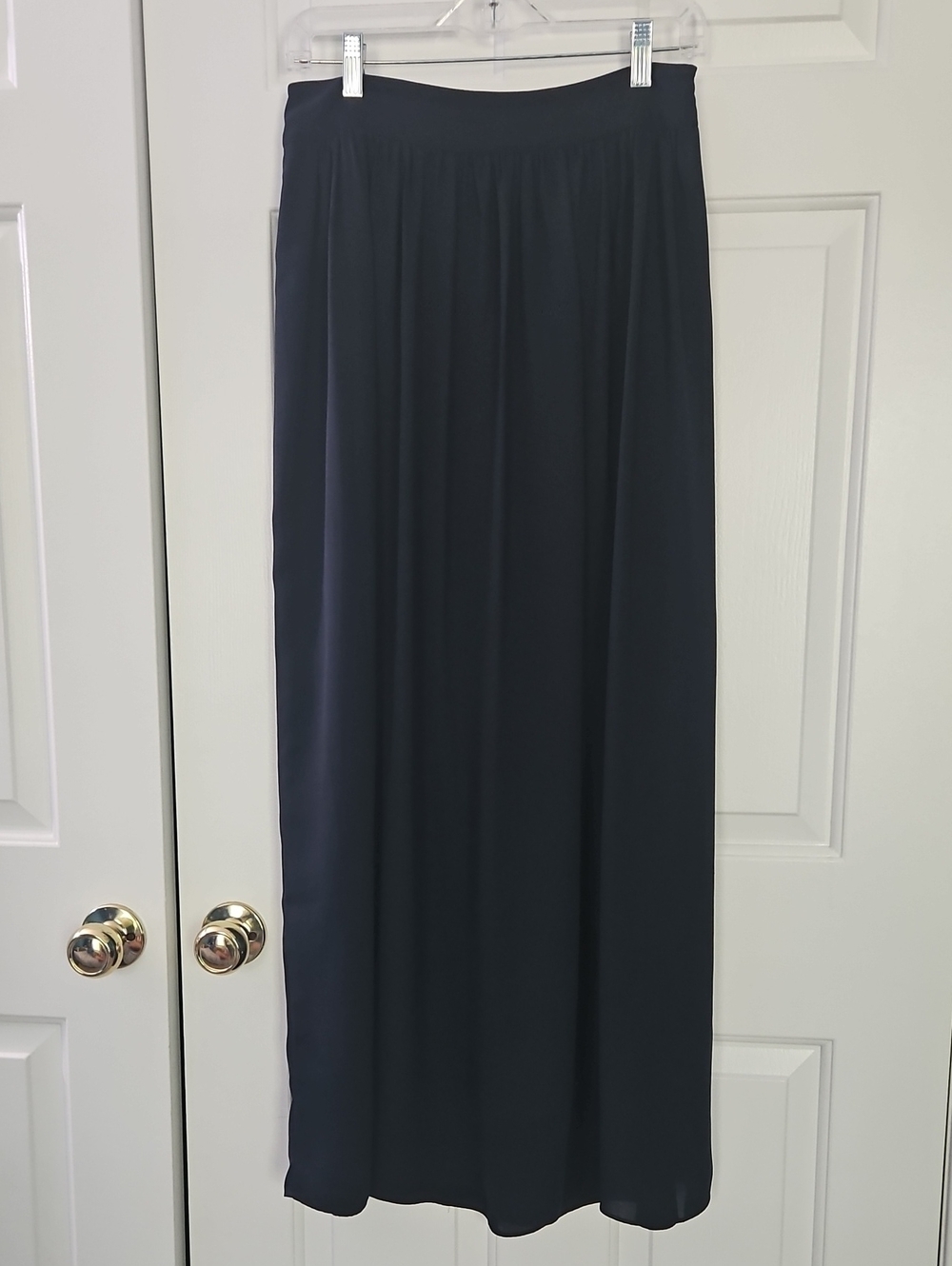 Banana Republic Navy Maxi Skirt with Flowing Silhouette